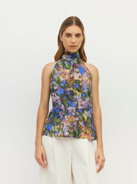 Zelda Blouse (Electric Meadow Cotton) Blue Light