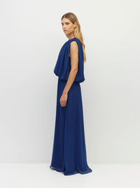 Alden Dress (Georgette Yoryu) Cobalt