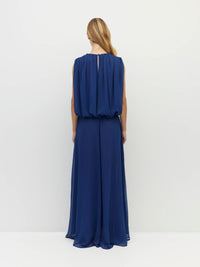 Alden Dress (Georgette Yoryu) Cobalt