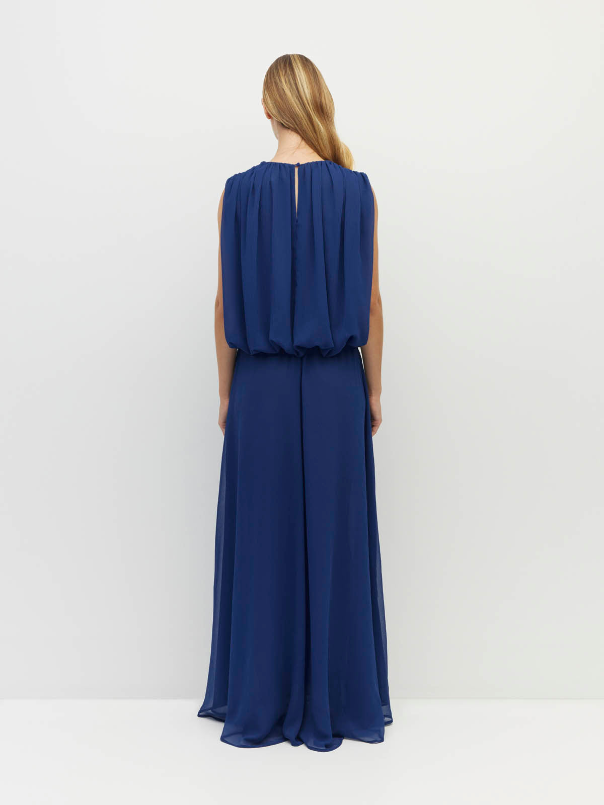 Alden Dress (Georgette Yoryu) Cobalt