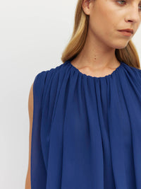 Alden Dress (Georgette Yoryu) Cobalt