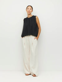 Calder Top (Georgette Yoryu) Black
