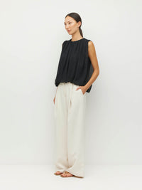 Calder Top (Georgette Yoryu) Black