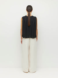 Calder Top (Georgette Yoryu) Black