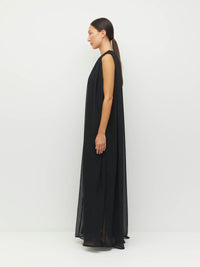 Indra Dress (Georgette Yoryu) Black