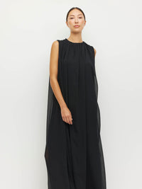 Indra Dress (Georgette Yoryu) Black