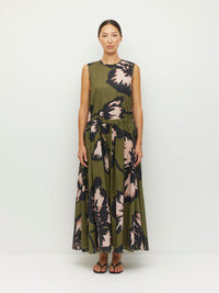 Romi Dress (Grand Flora Cotton) Forest Bloom