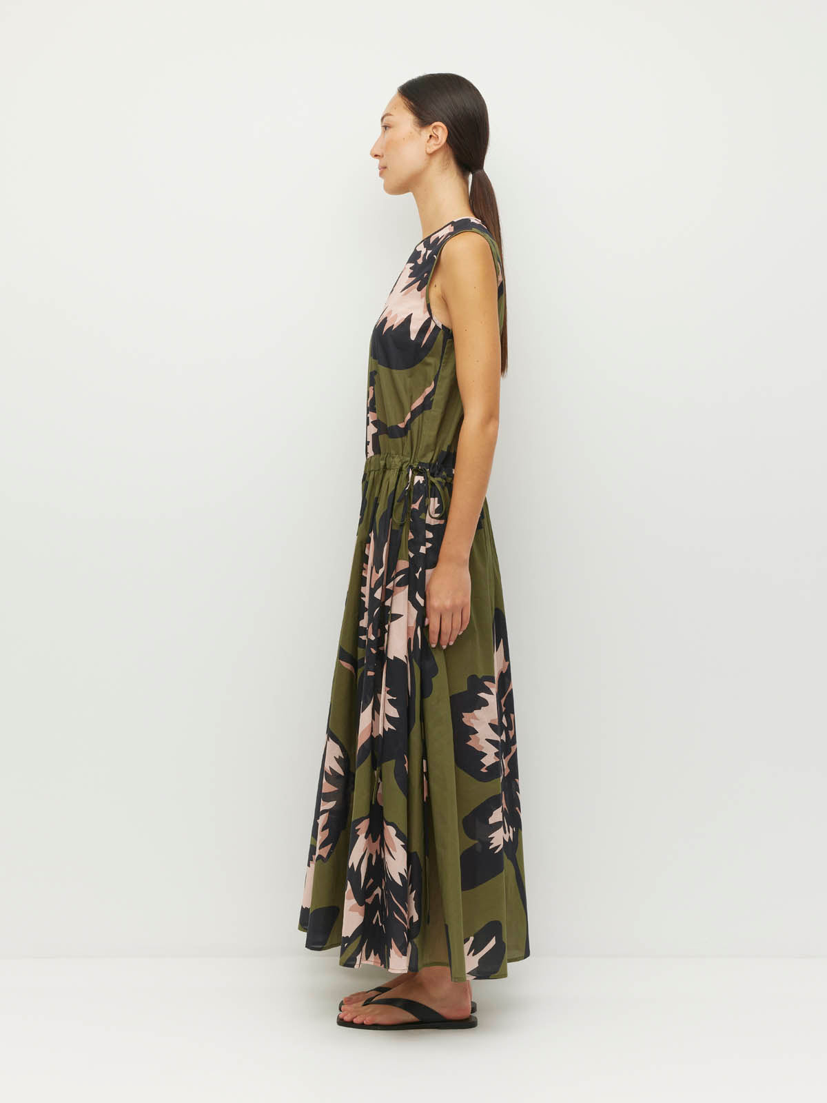Romi Dress (Grand Flora Cotton) Forest Bloom
