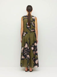 Romi Dress (Grand Flora Cotton) Forest Bloom