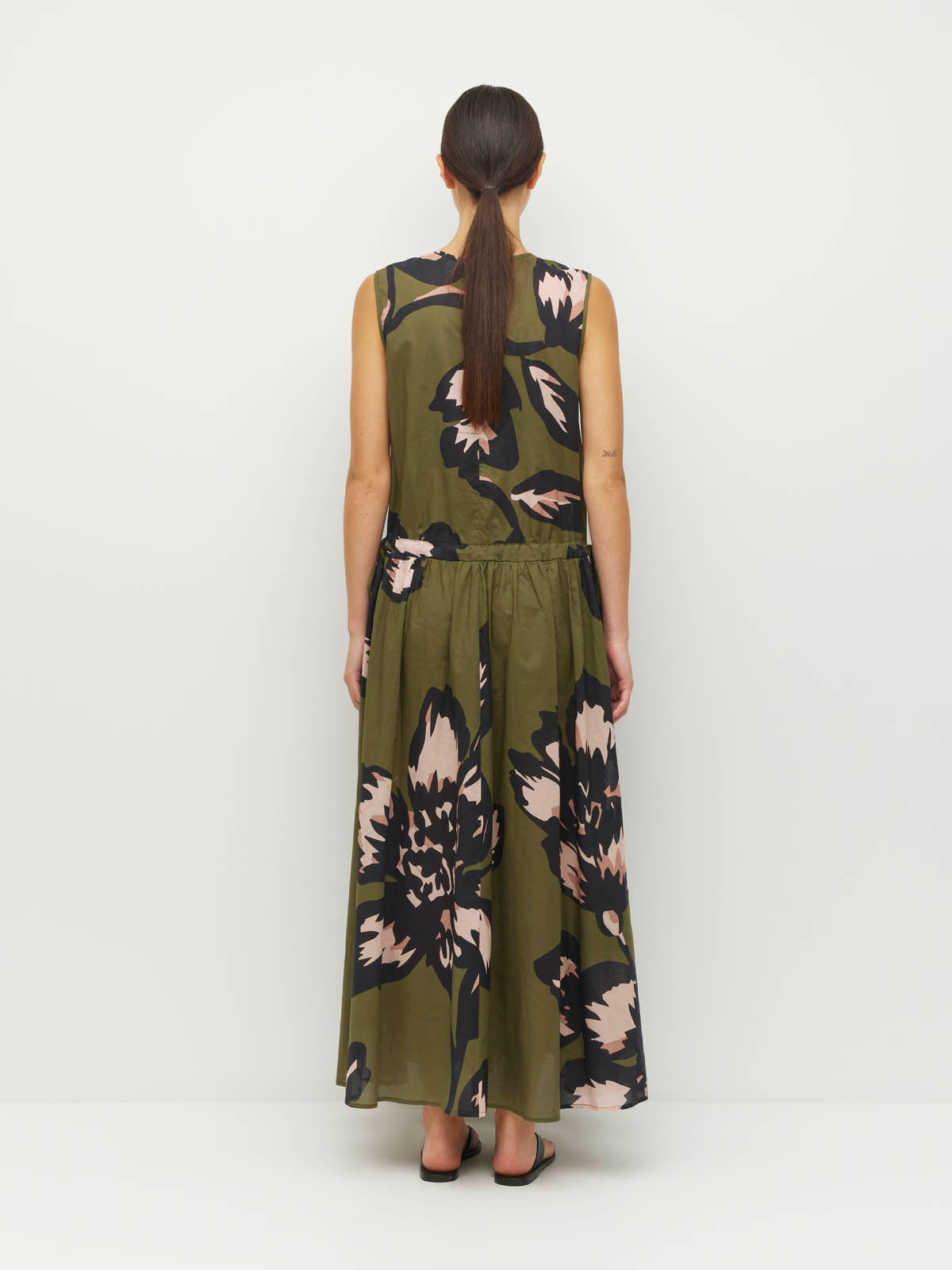 Romi Dress (Grand Flora Cotton) Forest Bloom