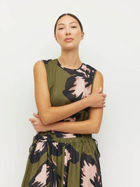 Romi Dress (Grand Flora Cotton) Forest Bloom