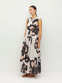 Romi Dress (Grand Flora Cotton) Ivory Bloom