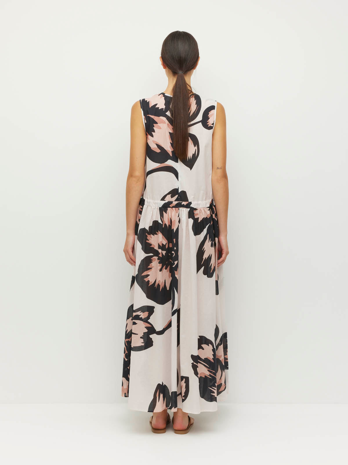 Romi Dress (Grand Flora Cotton) Ivory Bloom