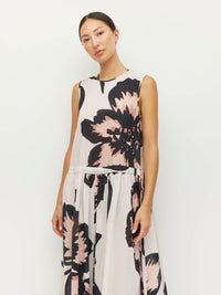 Romi Dress (Grand Flora Cotton) Ivory Bloom