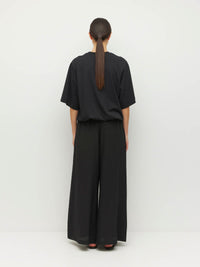 Elasticated Boyfriend T (Knit Cotton) Black