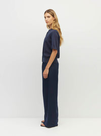 Twin T Cardi (Light Cotton Knit) Slate Blue