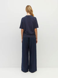 Twin T Cardi (Light Cotton Knit) Slate Blue