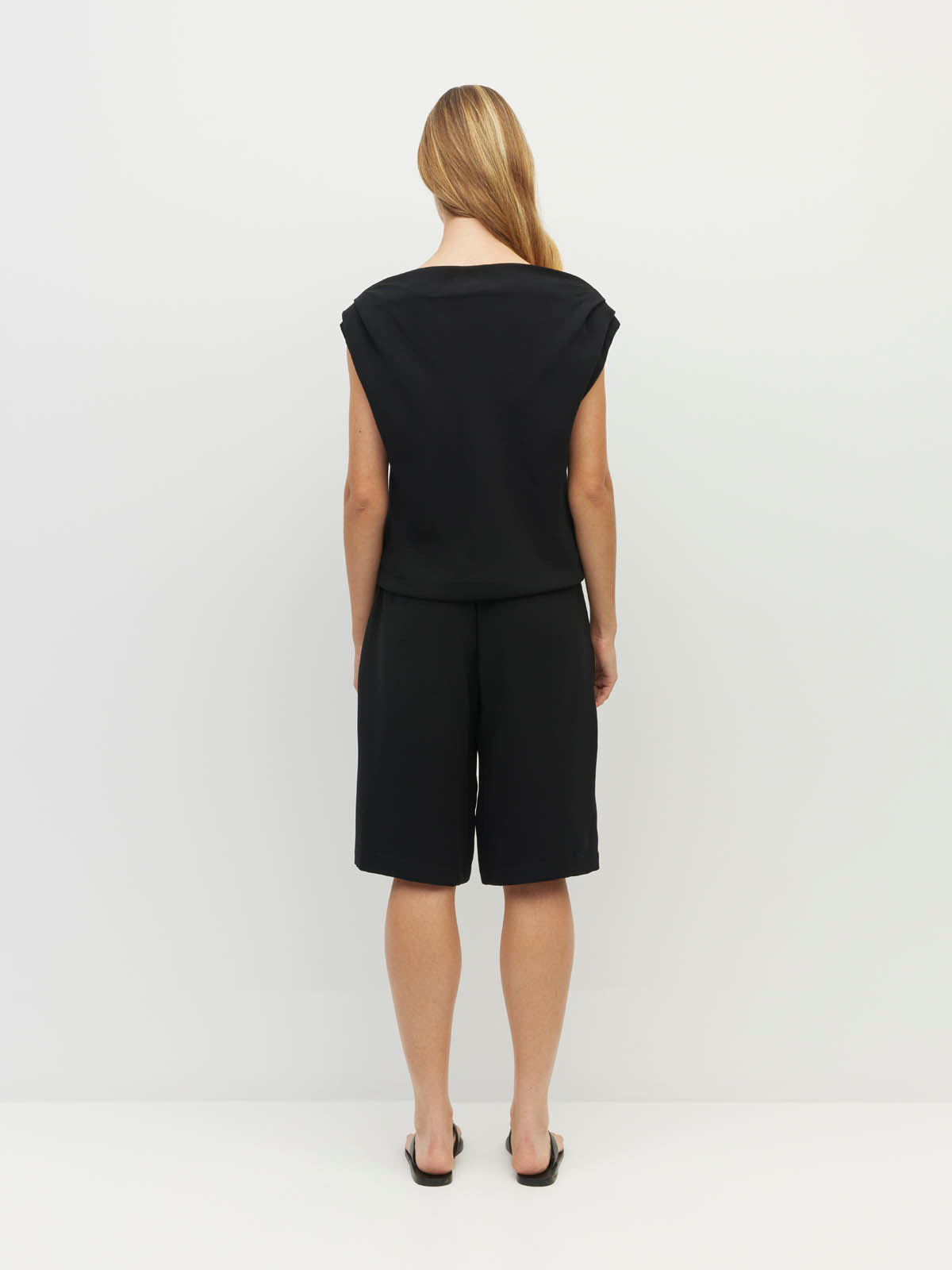 Monaco Top (Luxe Suiting) Black