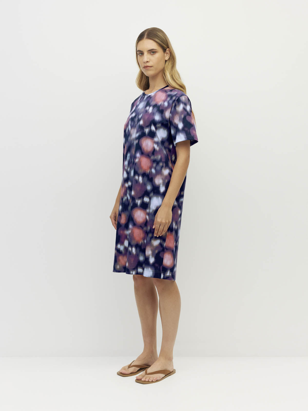 Micky T Dress (Luxe Cotton) Night Fall
