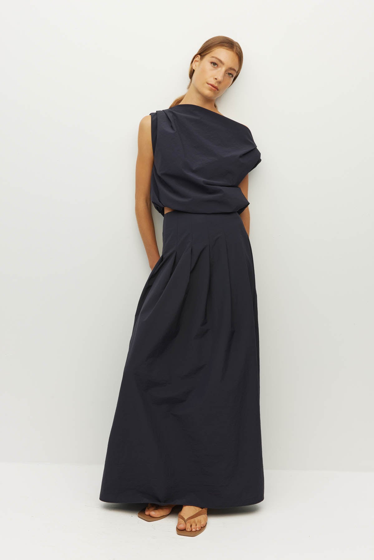 Kiva Skirt (Nylon Taffeta) Navy
