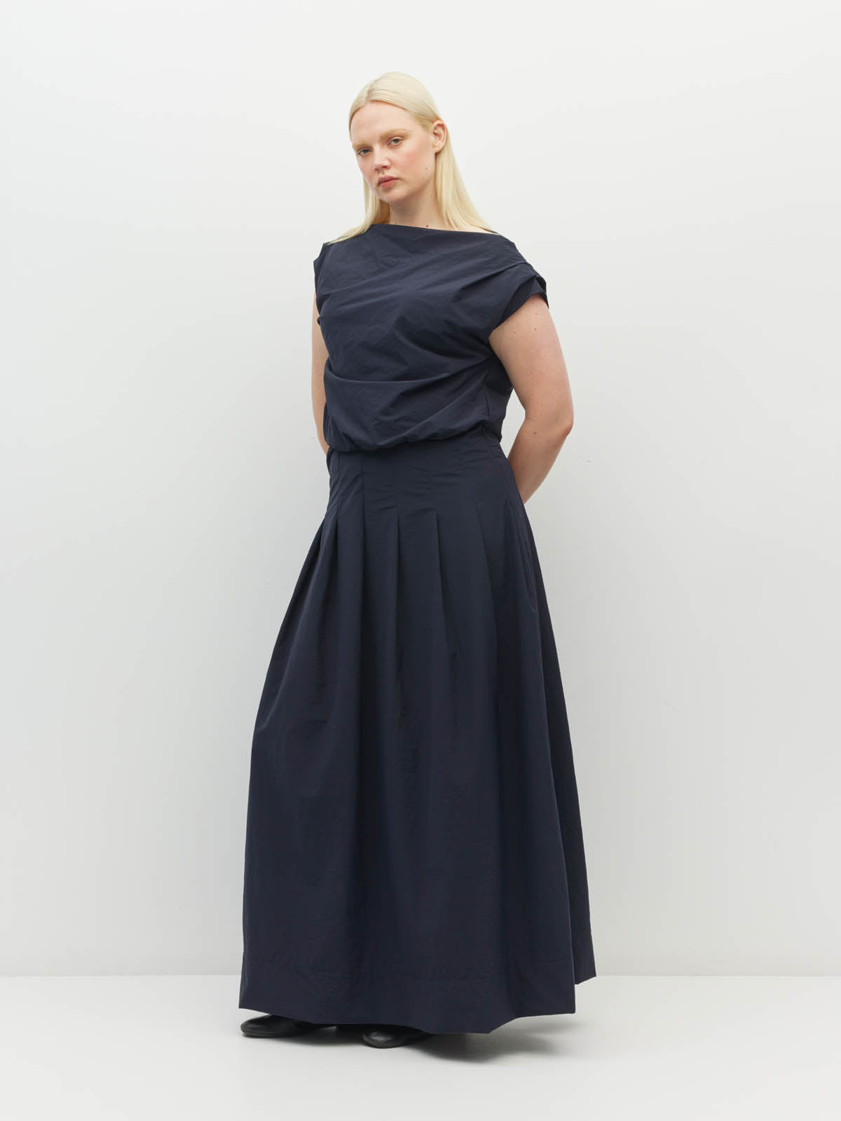 Porto Top (Nylon Taffeta) Navy