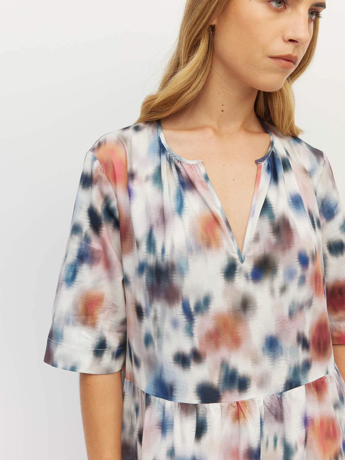 Flor Tunic (Rosette Haze Cotton) Morning Light