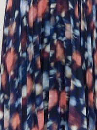 Betty Pleat Dress (Rosette Haze Crepe) Night Fall
