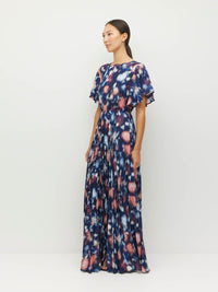 Marais Dress (Rosette Haze Crepe) Night Fall