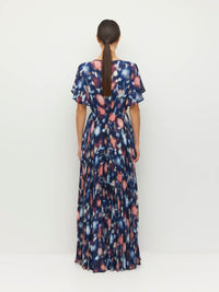 Marais Dress (Rosette Haze Crepe) Night Fall