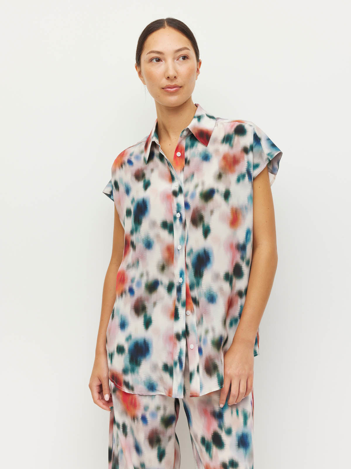 Eleanor Shirt (Rosette Haze Silk CDC) Morning Light