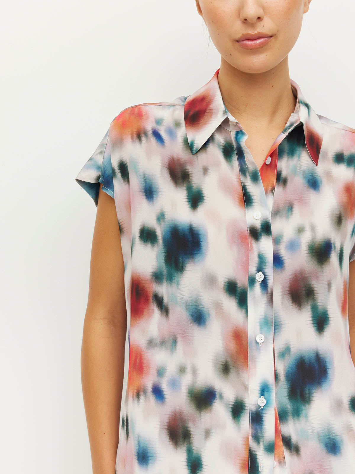 Eleanor Shirt (Rosette Haze Silk CDC) Morning Light