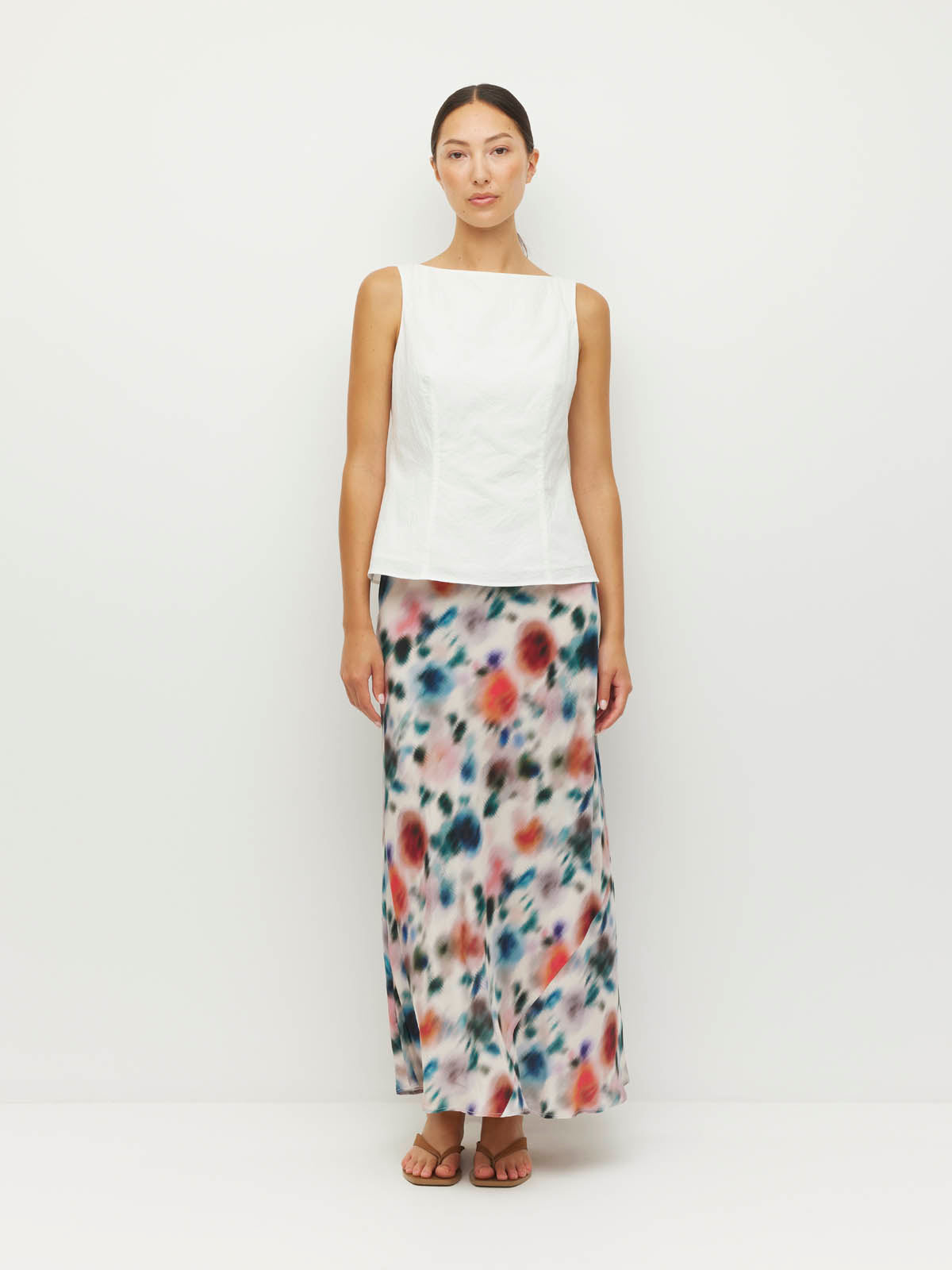 Em Skirt (Rosette Haze Silk CDC) Morning Light