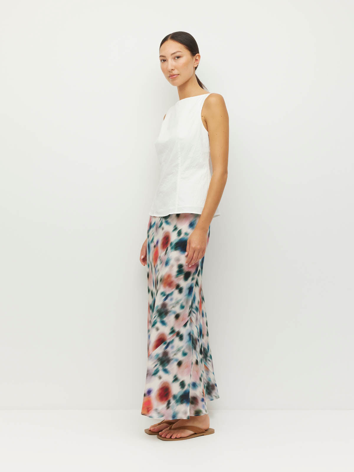 Em Skirt (Rosette Haze Silk CDC) Morning Light