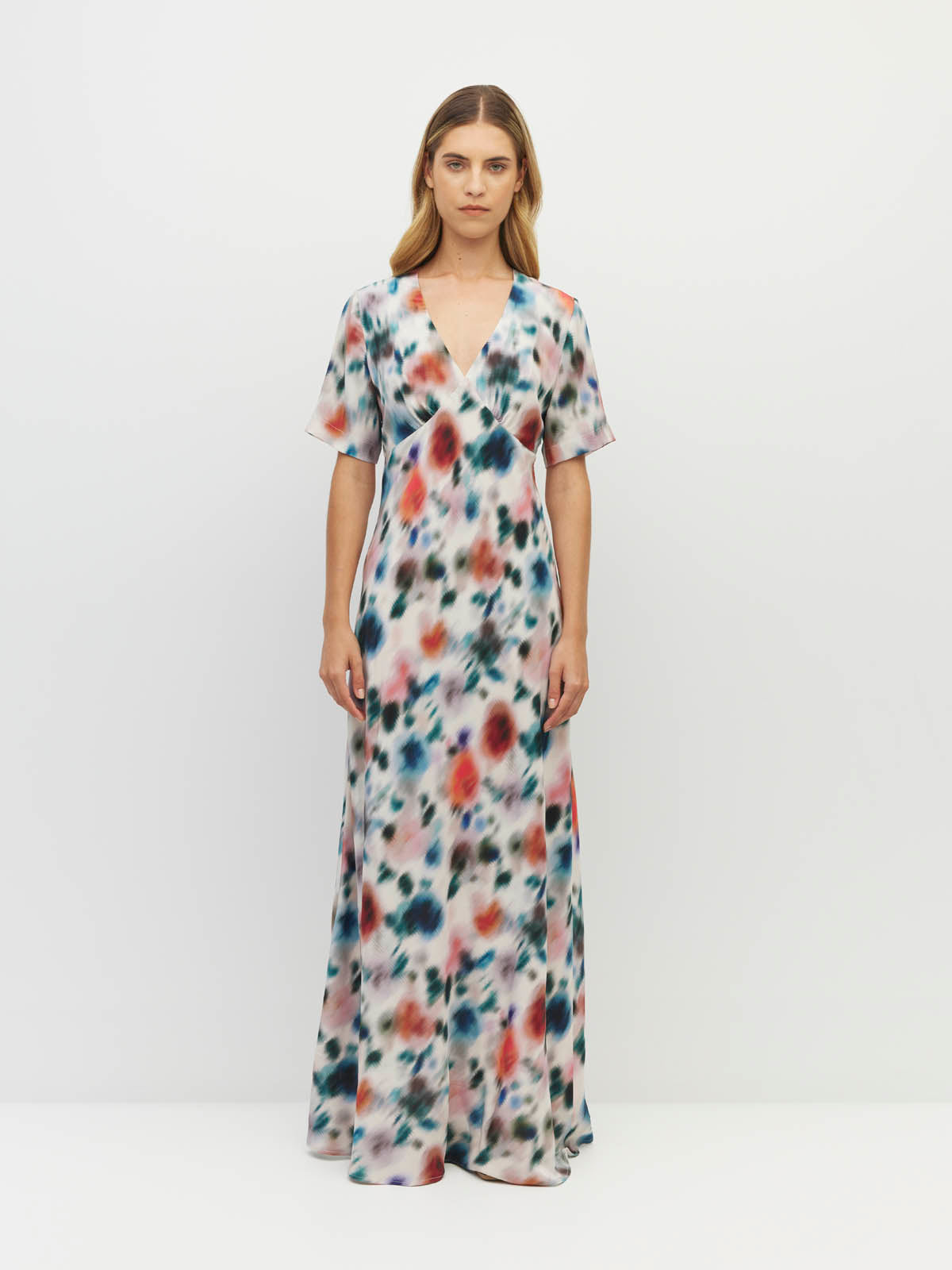 Spencer Dress (Rosette Haze Silk CDC) Morning Light