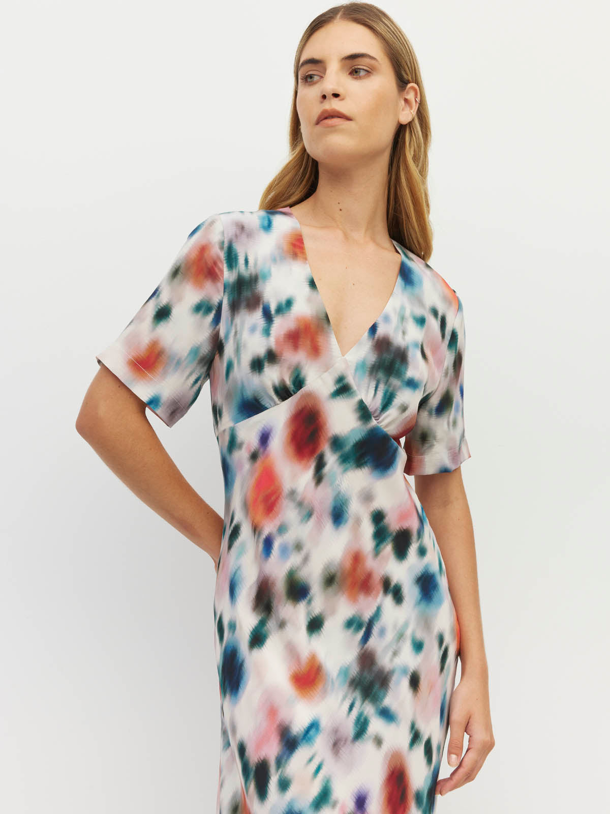 Spencer Dress (Rosette Haze Silk CDC) Morning Light