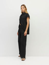 Koa Trouser (Soft Stripe Broderie) Black