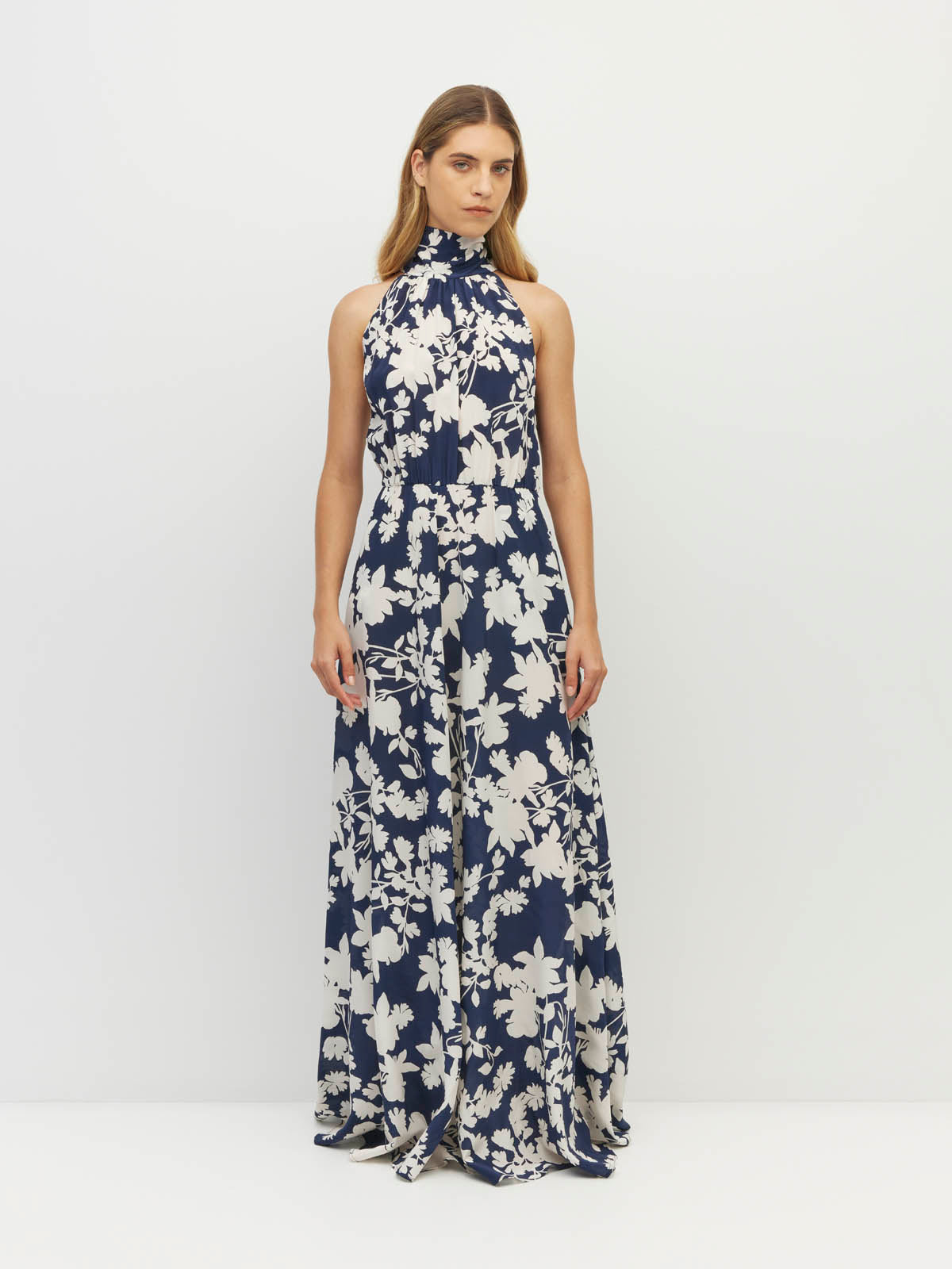 Hana Dress (Shadow Floral Silk CDC) Silhouette