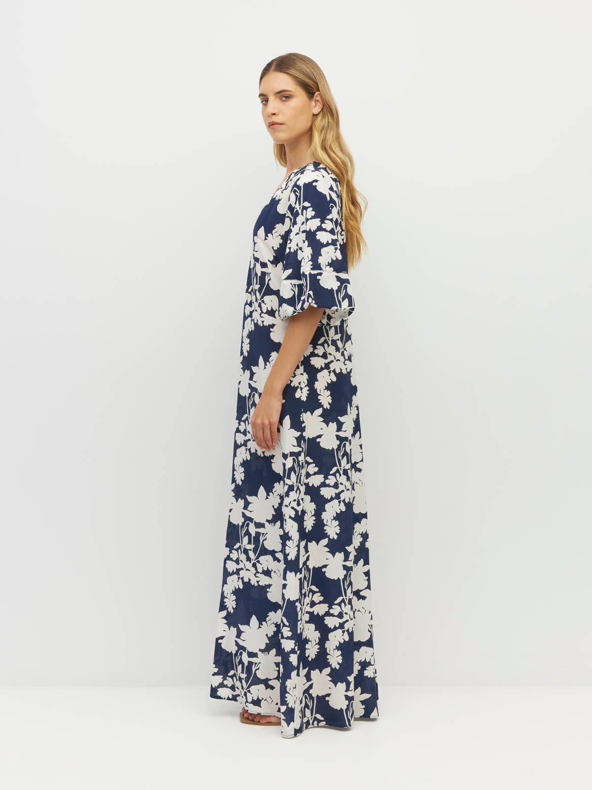 Piper Dress (Shadow Floral Silk CDC) Silhouette