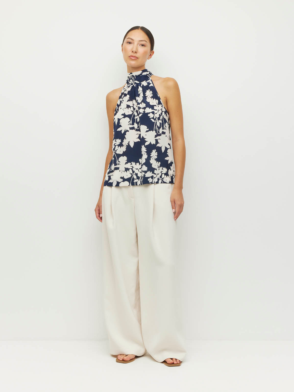 Zelda Blouse (Shadow Floral Silk CDC) Silhouette