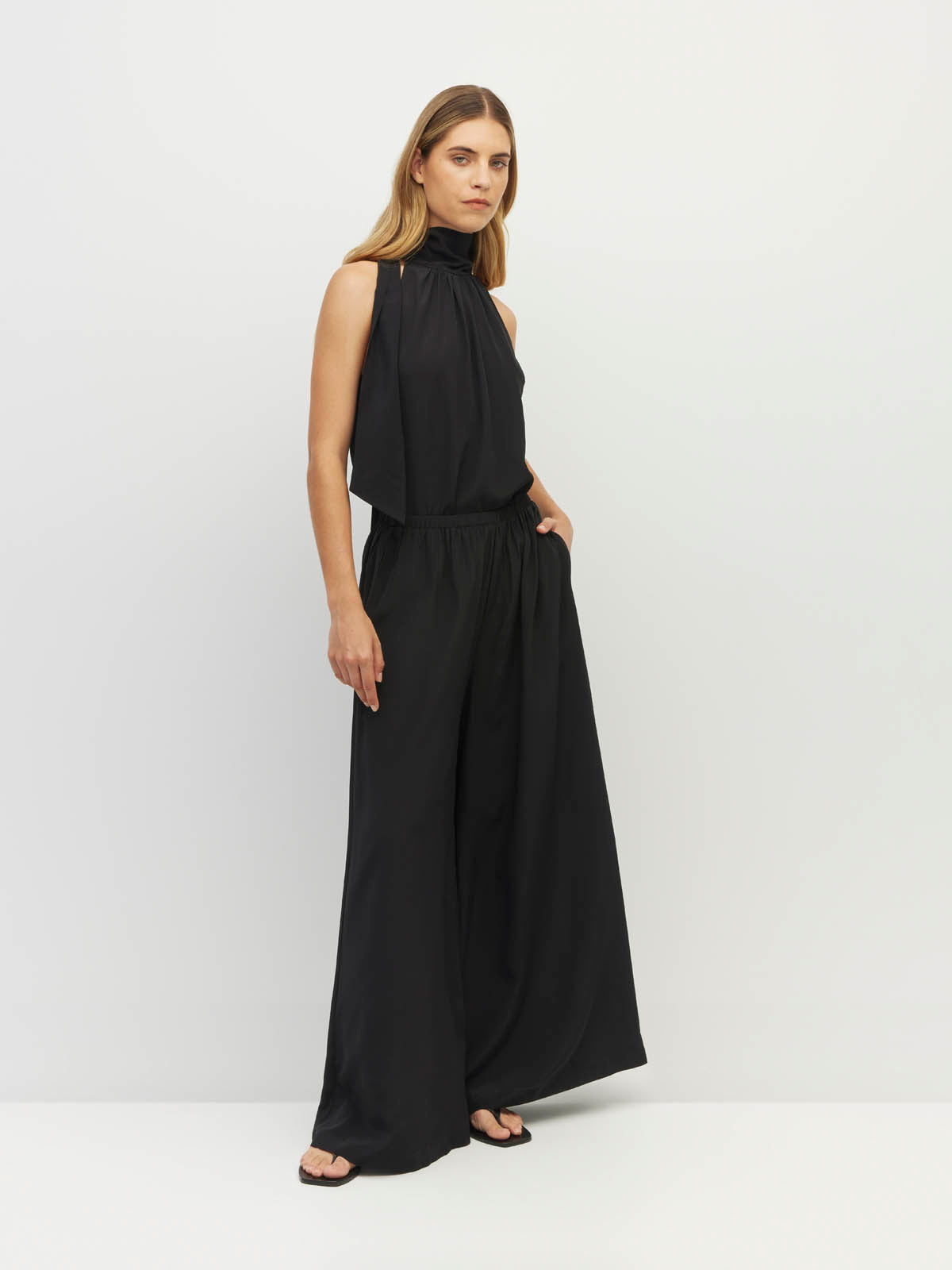 Palazzo Pant (Silk CDC) Black