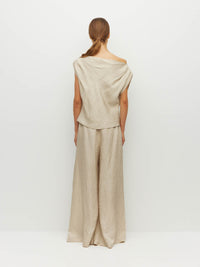 Monaco Top (Soft Matte Satin) Champagne Crush