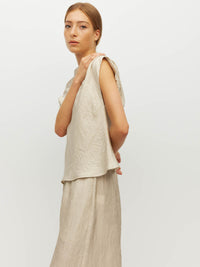 Monaco Top (Soft Matte Satin) Champagne Crush