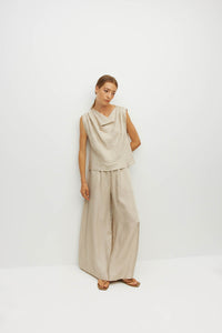 Monaco Top (Soft Matte Satin) Champagne Crush