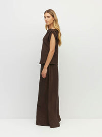 Monaco Top (Soft Matte Satin) Chocolate Crush
