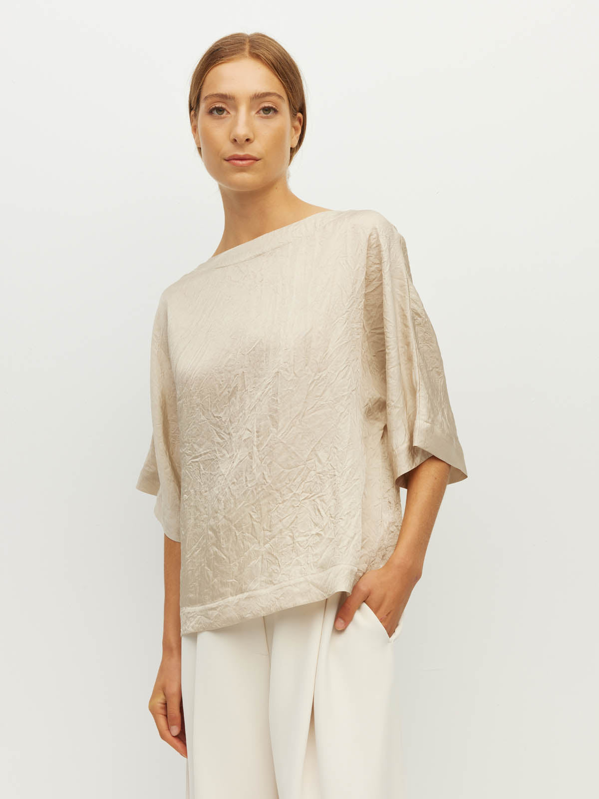 Nami T (Soft Matte Satin) Champagne Crush