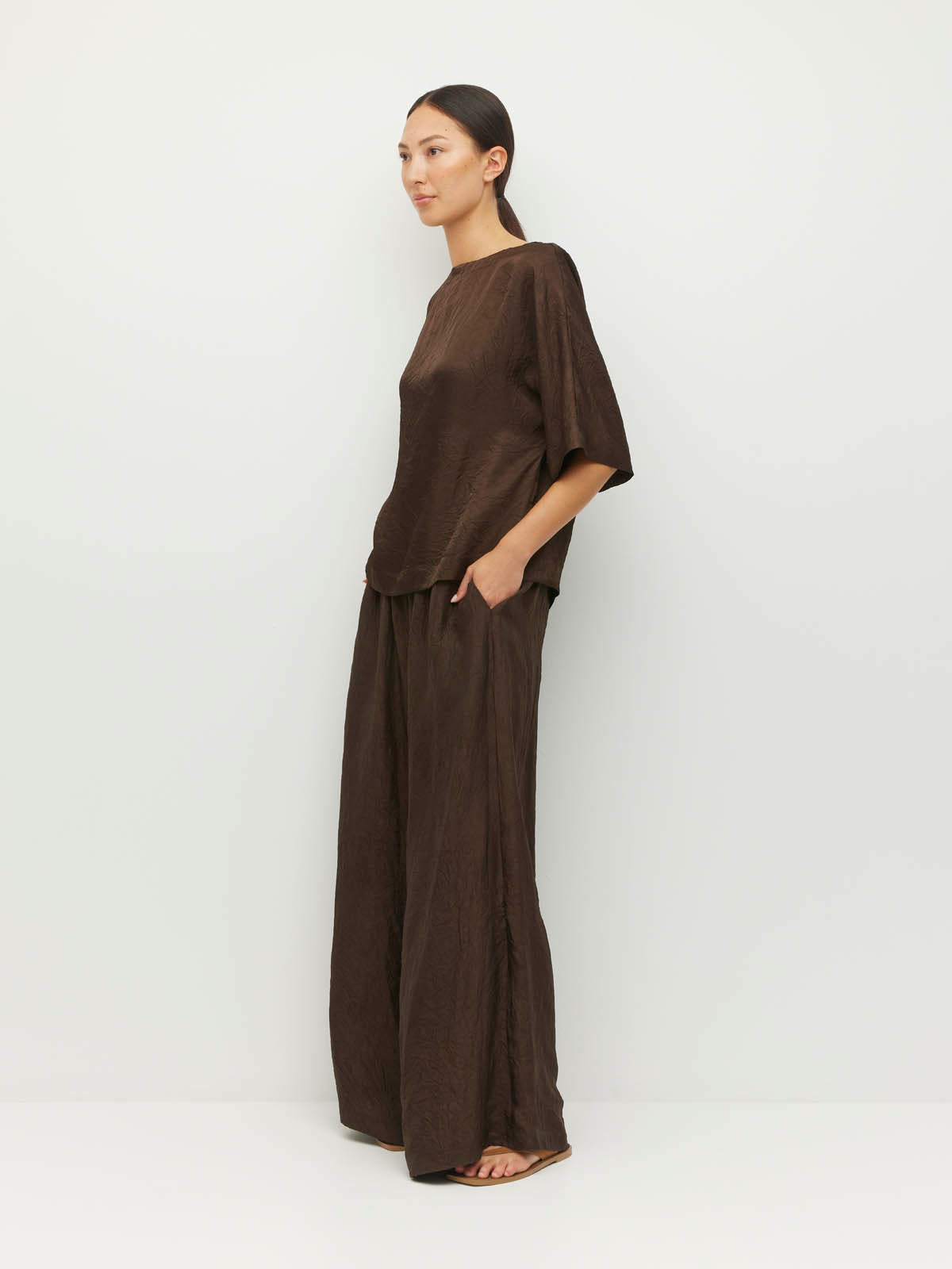 Nami T (Soft Matte Satin) Chocolate Crush