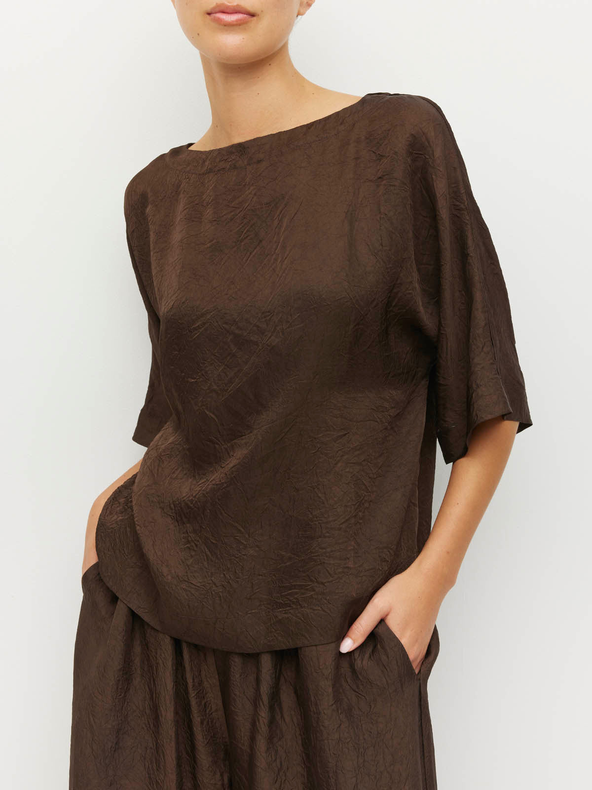 Nami T (Soft Matte Satin) Chocolate Crush