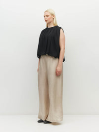 Palazzo Pant (Soft Matte Satin) Champagne Crush