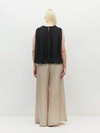 Palazzo Pant (Soft Matte Satin) Champagne Crush