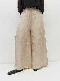 Palazzo Pant (Soft Matte Satin) Champagne Crush